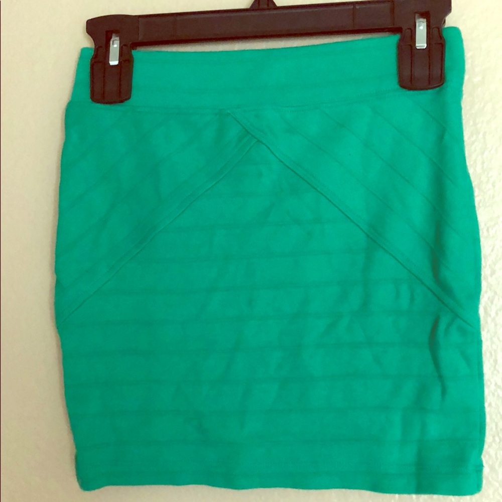 Bright Green Mini Skirt